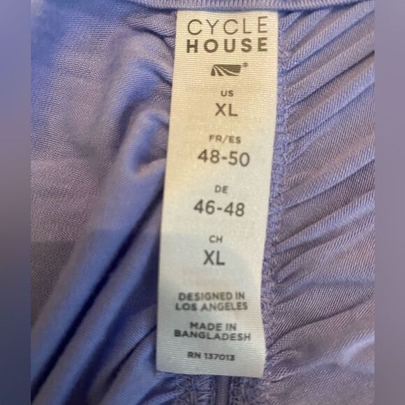 Cycle House light purple racer back ruched tank top by Marika NWT size XL - Picture 10 of 13